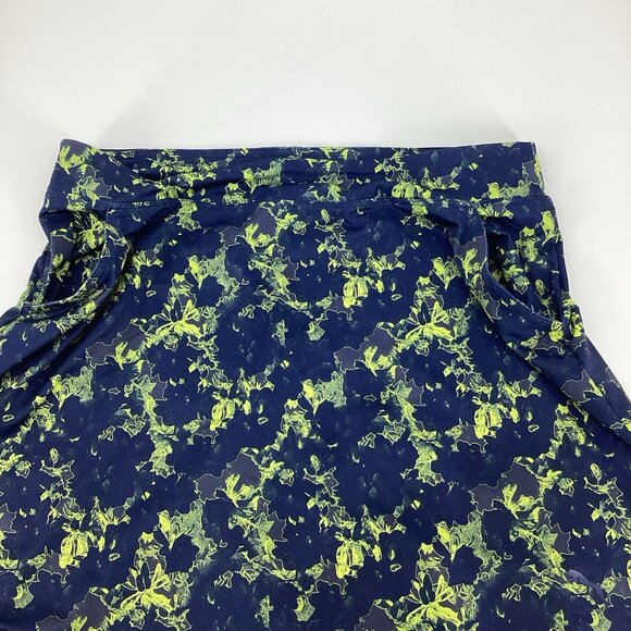 PUMA Women’s Floral Golf Tennis Skirt Mini Stretch Blue Green Size Medium EUC - Picture 5 of 8